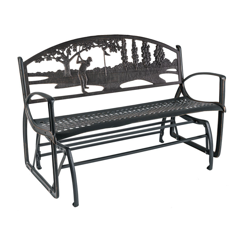 Fauteuil oscillant en métal Dionel
