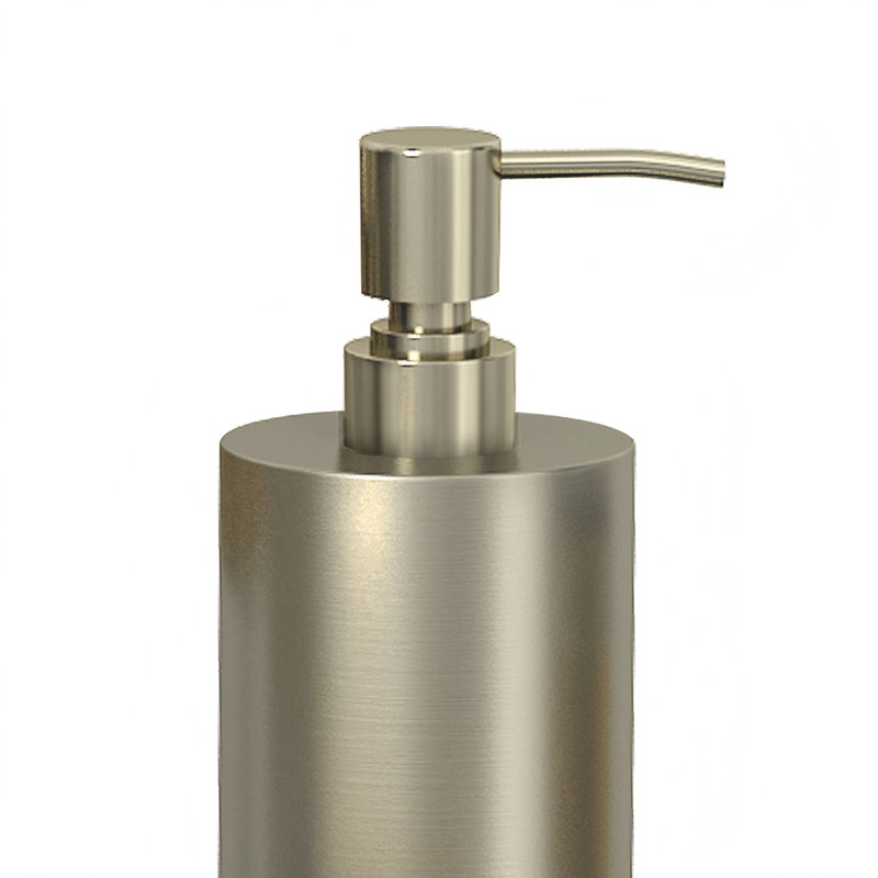 Bouteille de pompe à savon liquide pour meuble-lavabo et évier de cuisine, contenant une lotion et un assainisseur, étain et finition dorée