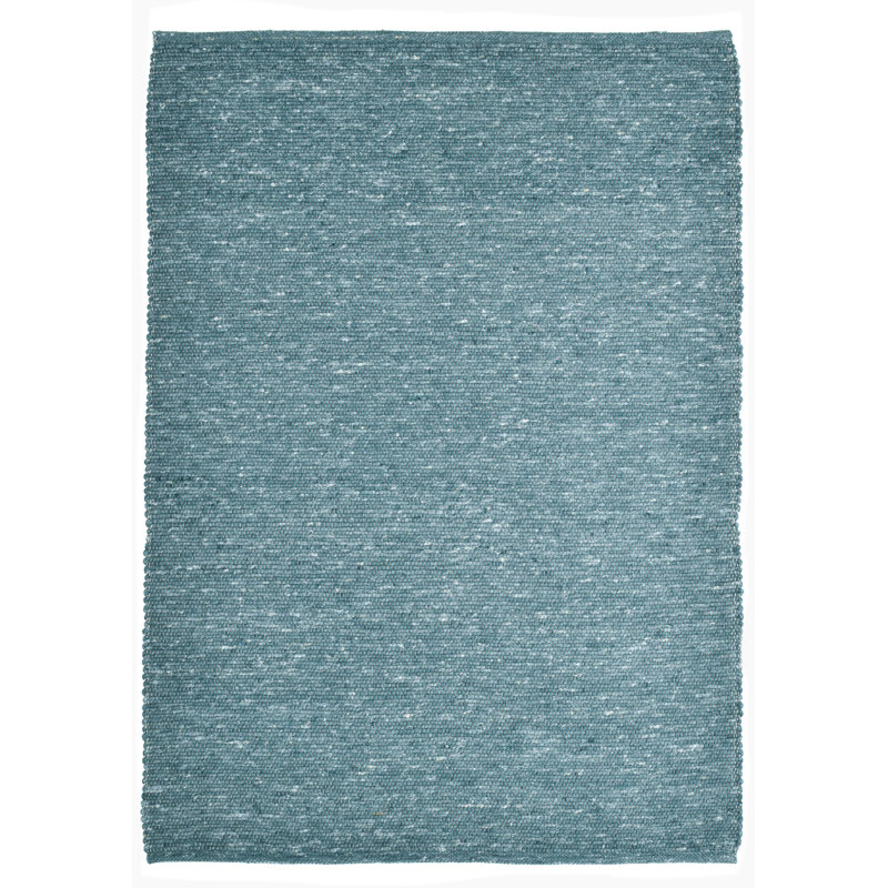 Hand Woven Wool Petrol Indoor Rug, Rectangle 120 x 180cm