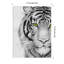 «Snow Tigre II» par Grace Popp, impression sur bois encadrée-590032719