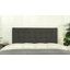 Grande tête de lit tapissier réglable classique en tissu de lin, pieds en métal-587975570