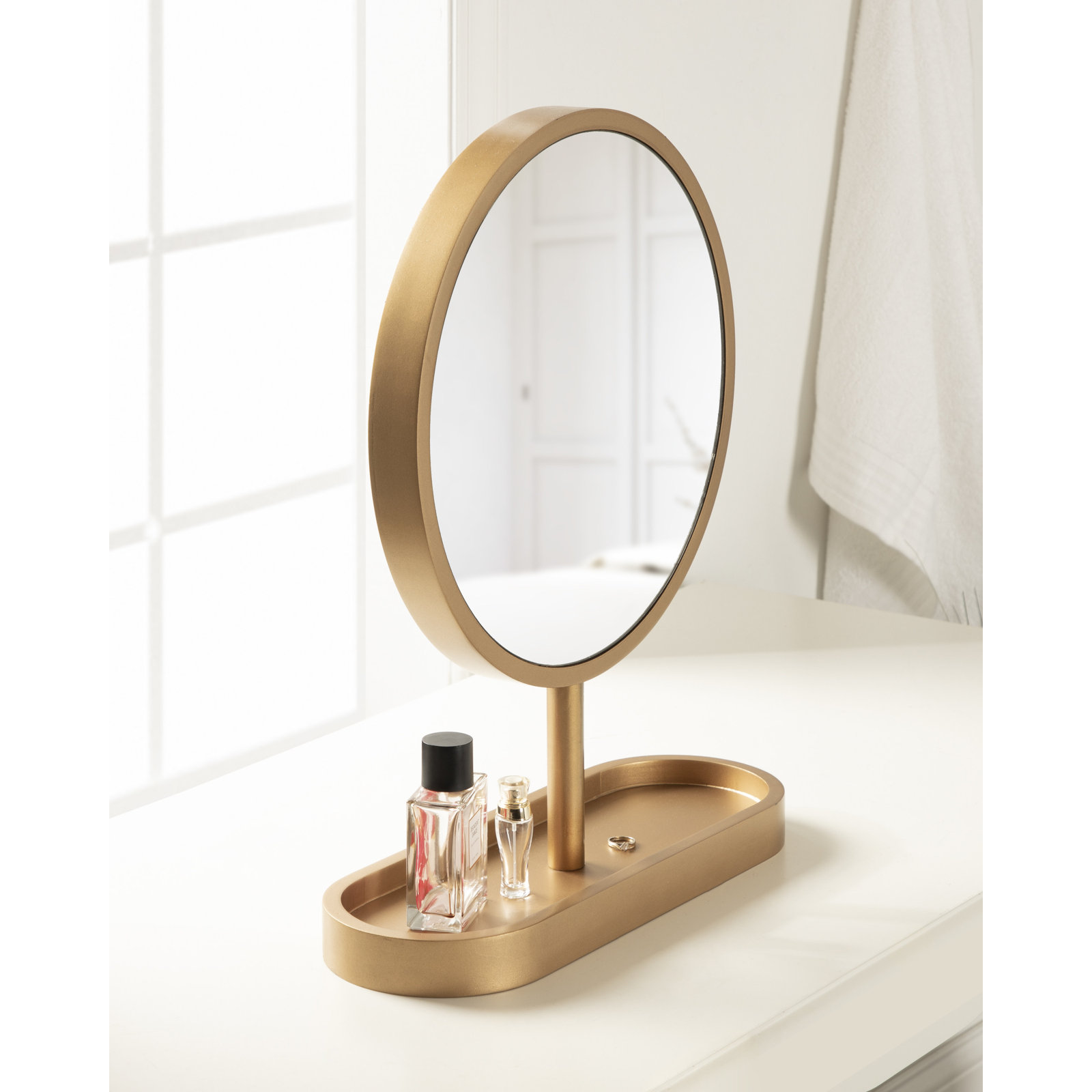 Calixta 17" Accent Mirror, Gold