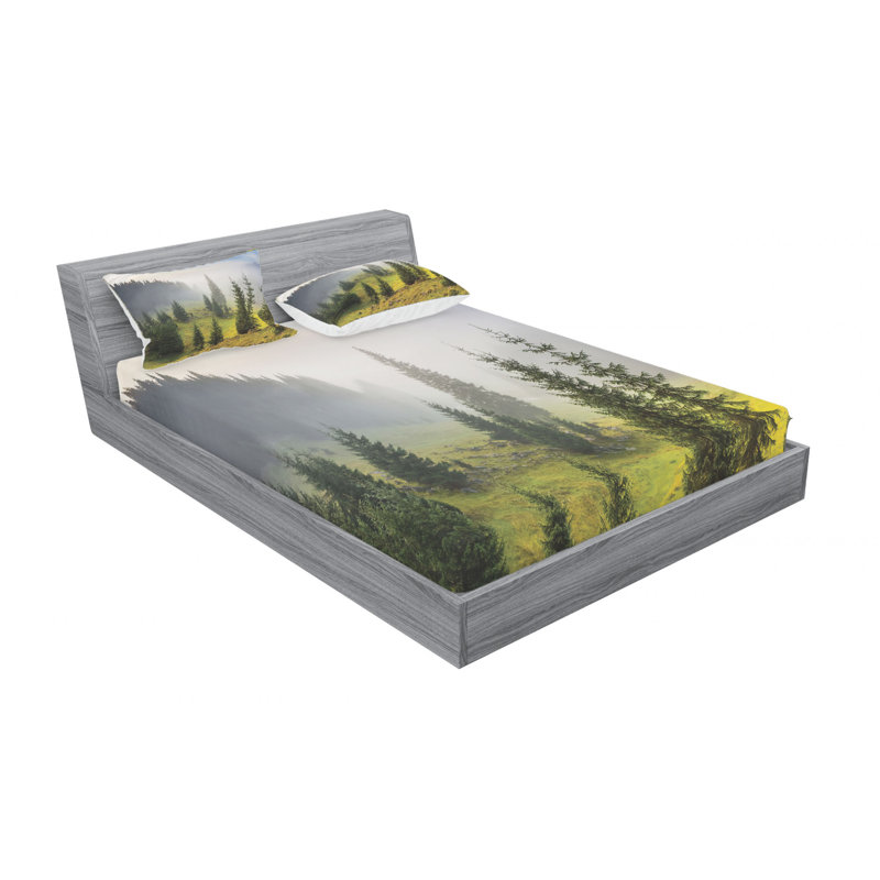 Microfiber Sheet Set, Queen Sheet Set with Fitted Sheet