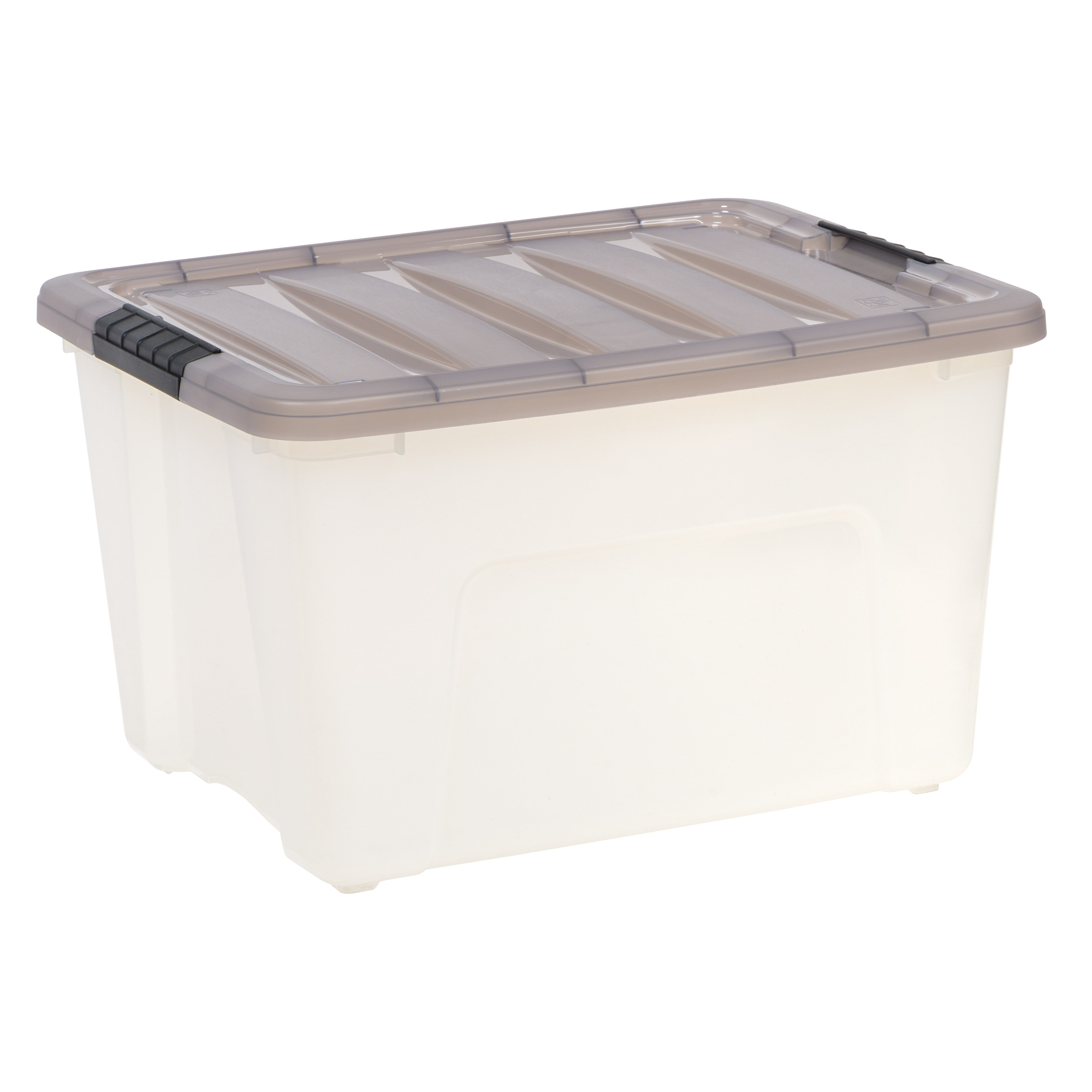 Sterilite 40 Quart Plastic Stacker Box, Lidded Storage Bin