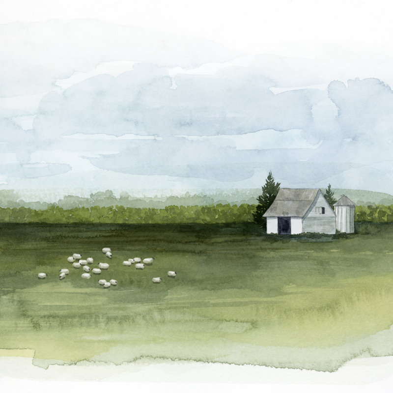 Delilah's Farm II by Grace Popp - Wrapped Canvas Painting, 91cm H x 91cm W x 3.8cm D