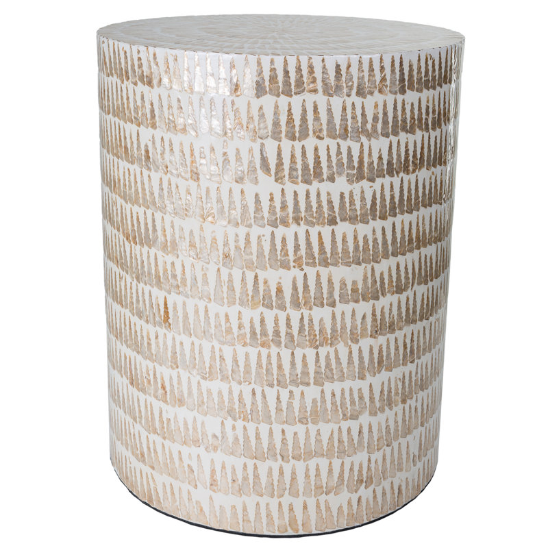 Solid + Manufactured Wood Accent Stool