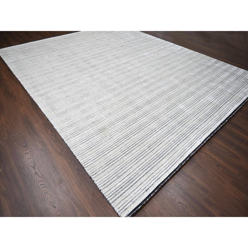 Valierius One-of-a-Kind Rectangle 12'1" X 15'1" New Age Area Rug in Ivory