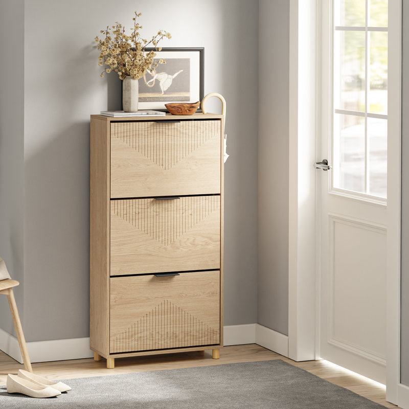 12 Pair Flip Down Shoe Storage