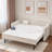 Diamond Grid Velvet Daybed With Usb Charging, Side Pocket And Trundle-2092466037