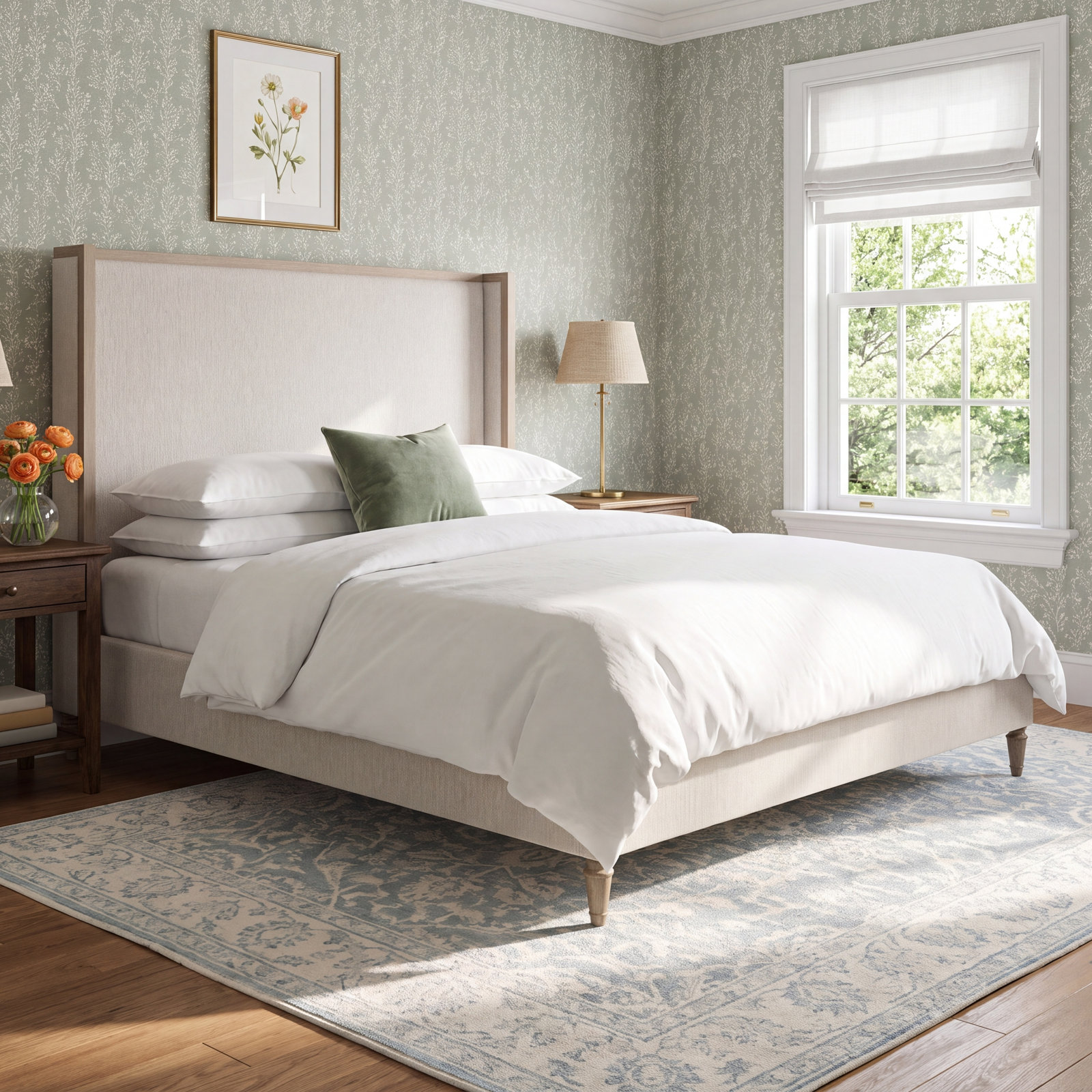 Dinora Wingback Bed, King
