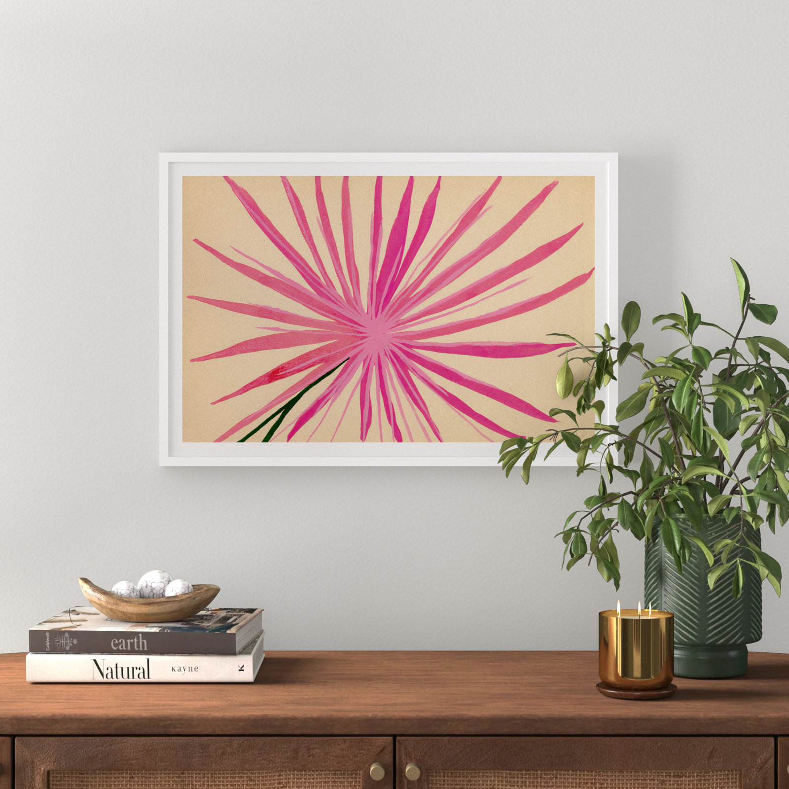 Native Print by Susan Hable, White