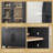 71'' Tall Arched Storage Display Cabinet-114229063
