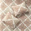 Courtepointe 6 pièces avec coussins décoratifs très grand / très grand, motif taupe réversible en microfibre, lavable à la machine-118742715-118742717