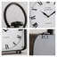 Horloge en métal de style industriel