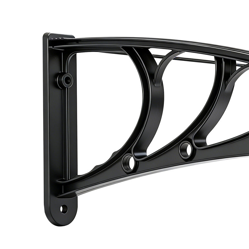 Awnings for Door Entrance, 38 x 40 in, Exterior Front Door Window Awnings with Drainage & ABS Bracket, Rain Snow Sun Protection, Overhang Polycarbonate Door Canopy for Porch Patio, Clear