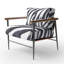 Chaise à accoudoirs rembourrée Zebra-108432861-112840429