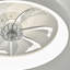 Ventilateur de plafond encastré à intensité variable 20 po avec lumières DEL Dianeshia-927327149