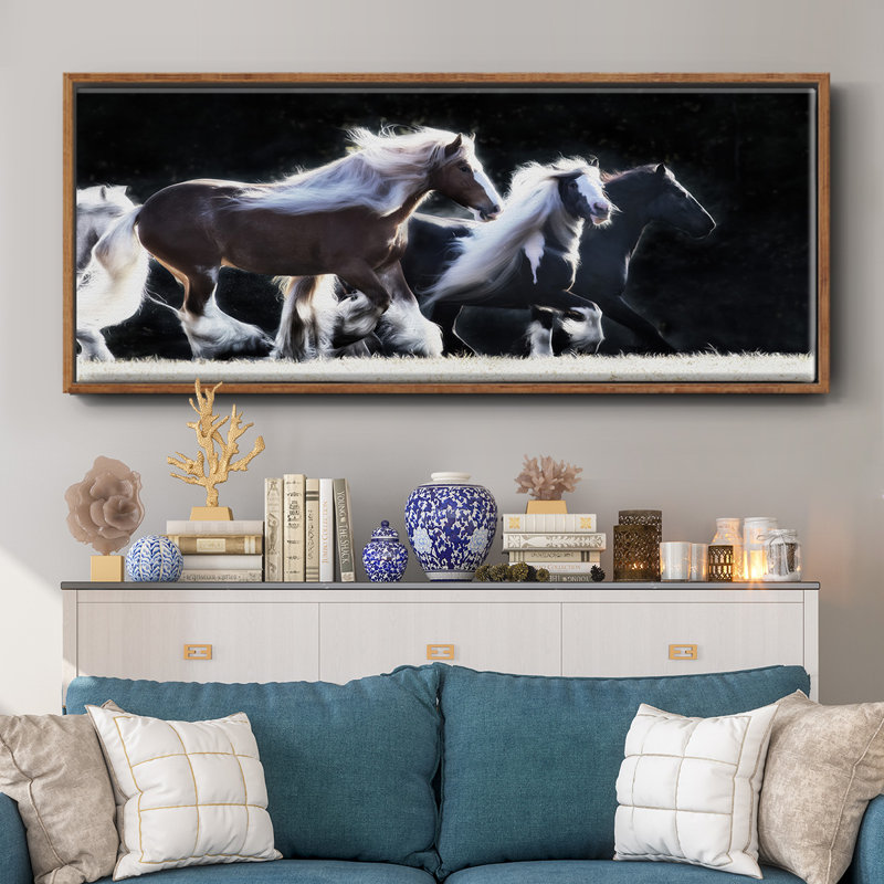 Horse Motion X- Framed Canvas