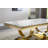 Coutee 47"L Coffee Table with Double Pedestal Base and Marble Top-795856001-795856002