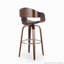 Tabouret en similicuir revêtu de tissu d'ameublement-115824169-115824171