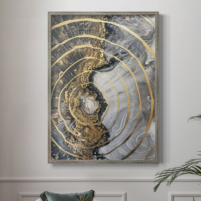 ABSTRACT Series CCLXVII, reproduction encadrée - bois massif, H 11 po x l 9 po