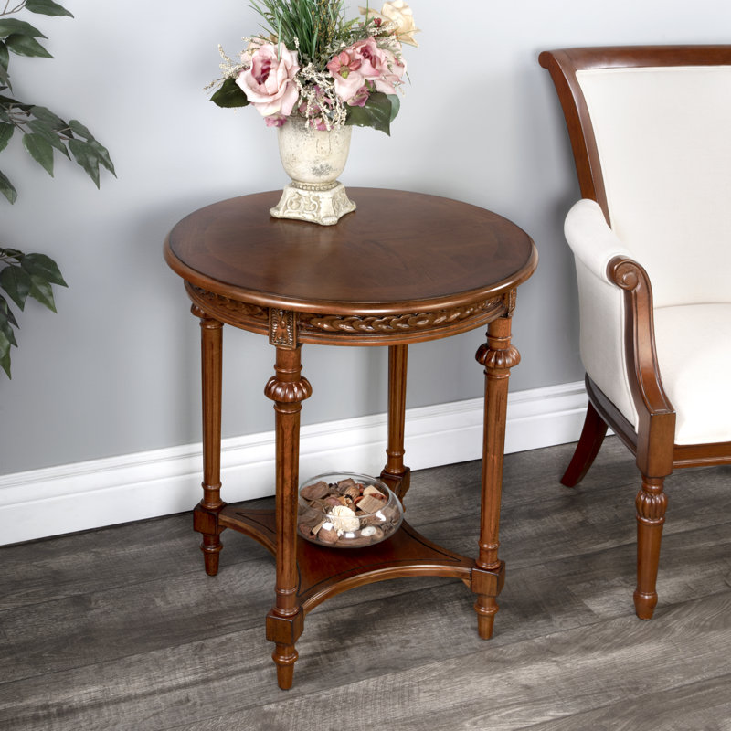 Maubray End Table with Storage, Amber