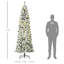 Sapin de Noël artificiel mince 7,5 pi