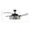 48" Classic 4 - Blade Retractable Blades Ceiling Fan with Remote Control and Light Kit Included-786351113