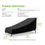 Housse pour chaise longue de patio 420D