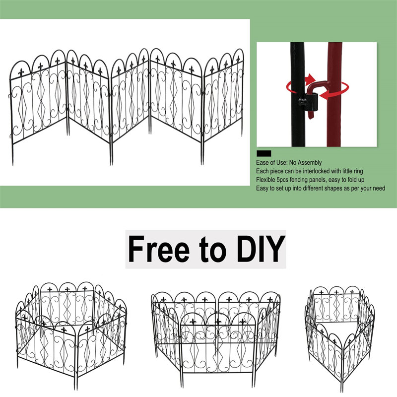 70cm H x 61cm W Metal Fence Panels