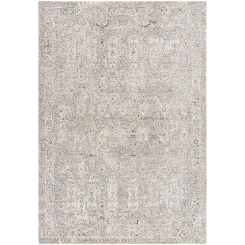 Tapis traditionnel tissé à la machine Arghira, Rectangle 2 pi 8 po x 3 pi 11 po