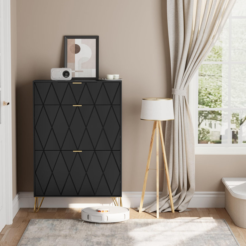 16 Pair Shoe Storage Cabinet