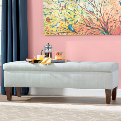 Gaither Polyester Upholstered Storage Bench