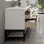 Meuble-lavabo mural avec lavabo et support en acrylique renforcé Victoria-98932830
