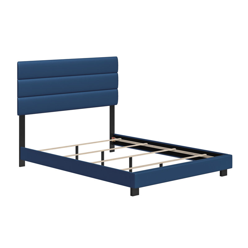 Base de lit tapissier Boyd Sleep Napoli, Très grand, Bleu