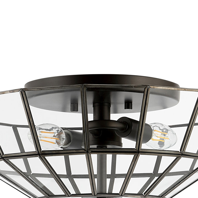 Plafonnier semi-encastré 2 lumières 15,5 po