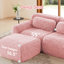 Canapés modulaires moelleux, rose, design confortable pour le salon