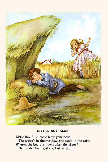 Bleu petit garçon-impression d’art graphique, H 42 po x l 28 po x P 1,5 po