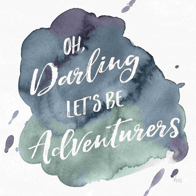 «Watercolor Wanderlust Adventure I», reproduction sur toile tendue