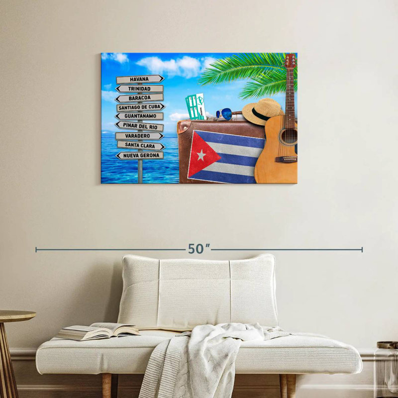 Borges Cuban Summer Holiday, H 24 po x l 36 po