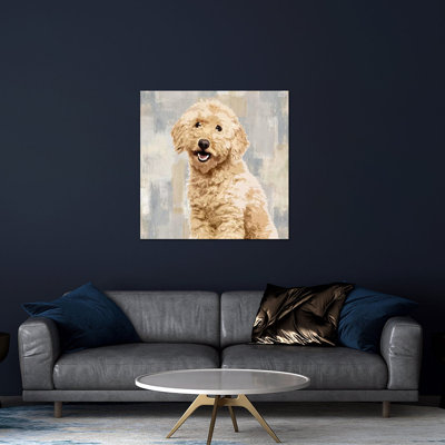 Impression de caniche sur verre acrylique