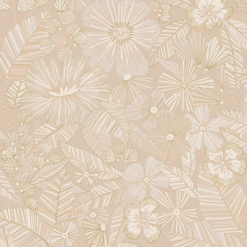 Papier peint adhésif métallique, Vieux rose