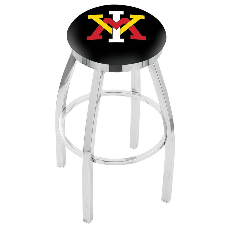 Tabouret tournant 36 "NCAA, Virginia Military Institute, Chrome