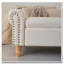 Banc de rangement avec repose-pieds, repose-pieds rembourré