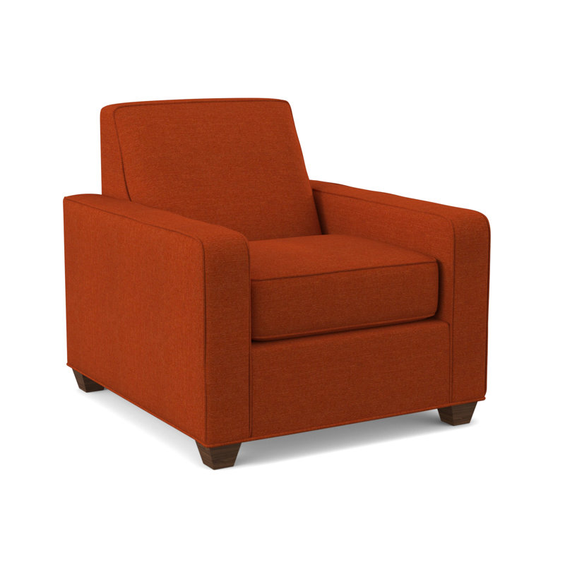 Avery Upholstered Armchair, Montana Walnut, Antic Cinder