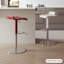 Chaise d'appoint à dossier bas rouge (ensemble de 2)-2071372823