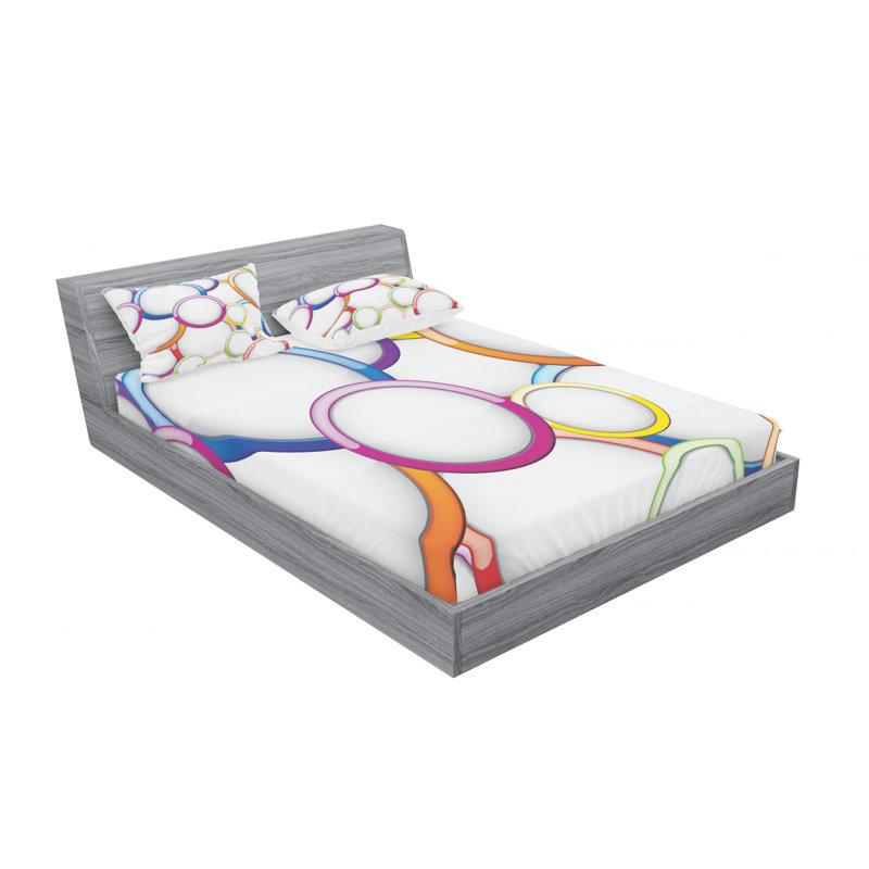 Microfiber Sheet Set, Queen Sheet Set with Fitted Sheet