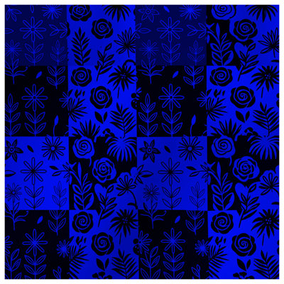 Floral Blue Pattern Comforter