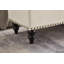 Banc repose-pieds 59 po avec rangement en tissu beige