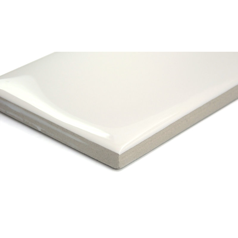 Craft II White 3 in. x 6 in. Glossy Ceramic Wall Tile (16.58 sq. ft./Case), Bone